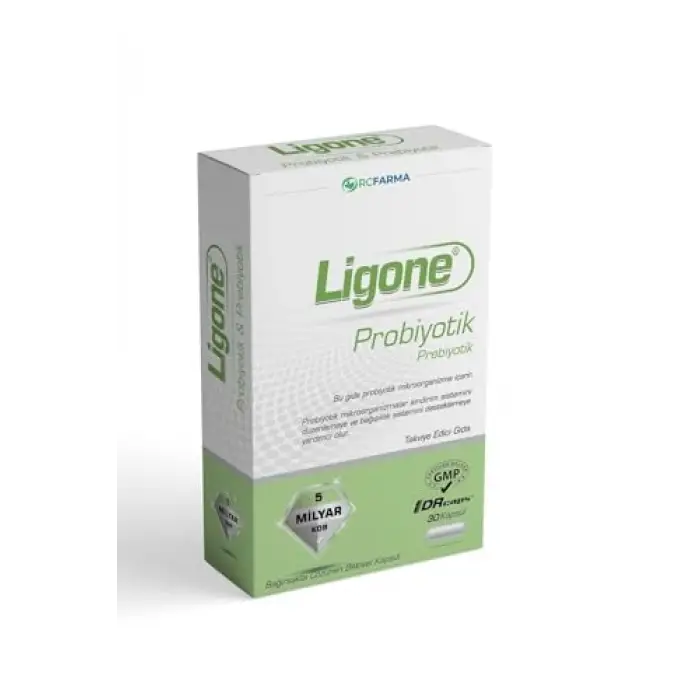 Aromasız Probiyotik, 30 Kapsül, Renkli
