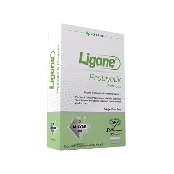 Aromasız Probiyotik, 30 Kapsül, Renkli