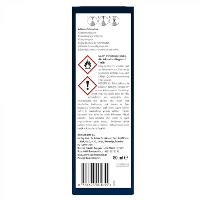 Aromaterapi Çubuklu Oda Kokusu, Pure Happiness 80 ml