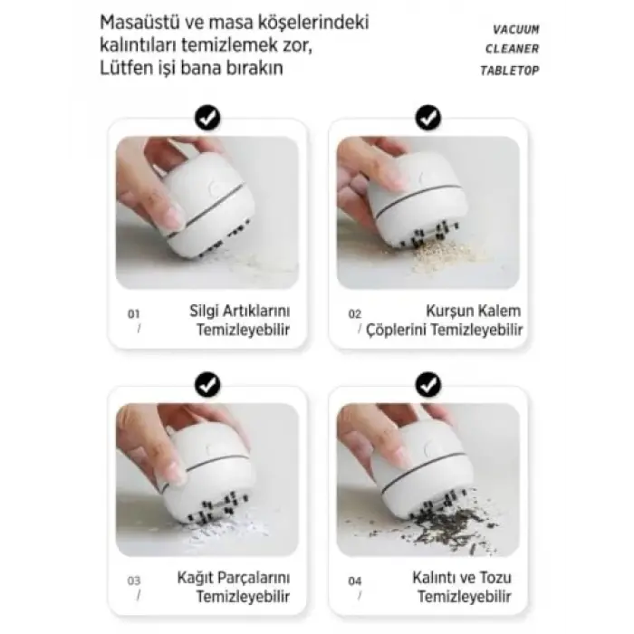Arpag Import Masaüstü Mini Usb Şarjlı Süpürge | Masaüstü Kullanım