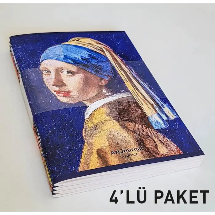 Art Journal 4lü A5 Çizgili Defter Seti