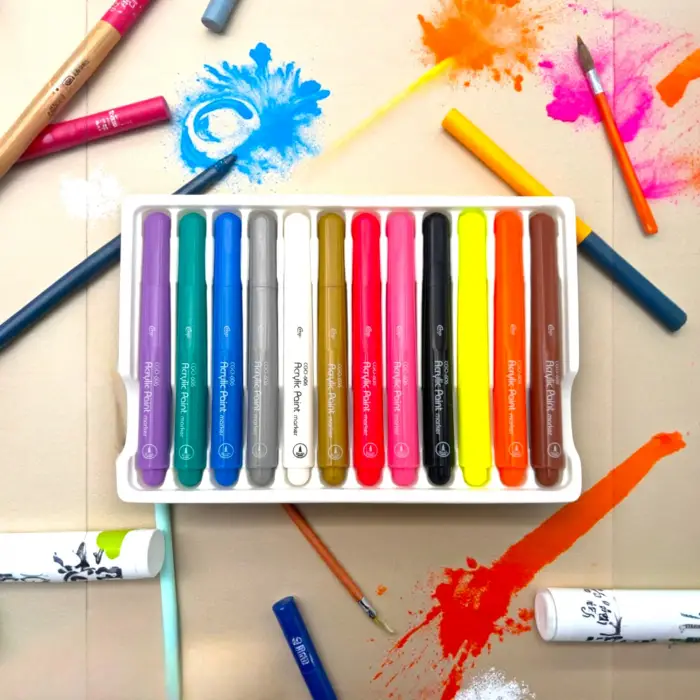 Artist Akrilik Marker Kalem 12 Renk