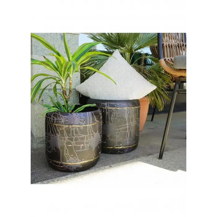 Arwin Metal Saksı 39X35 Cm