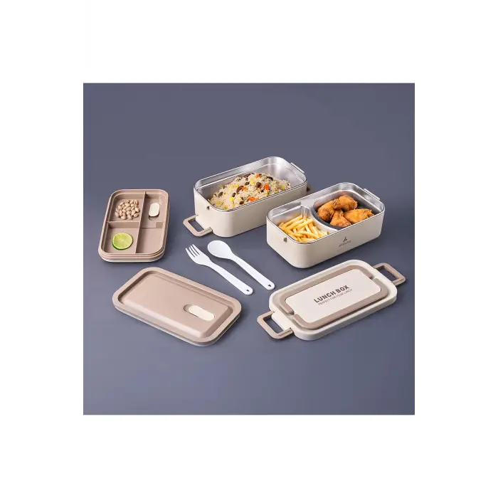 Aryıldız Bento Lunch Box Beige 2000 ml