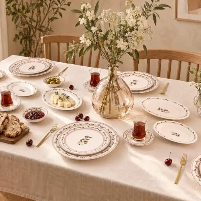 Aryıldız Cherry 32 Parça 6 Kişilik Kahvaltı Seti