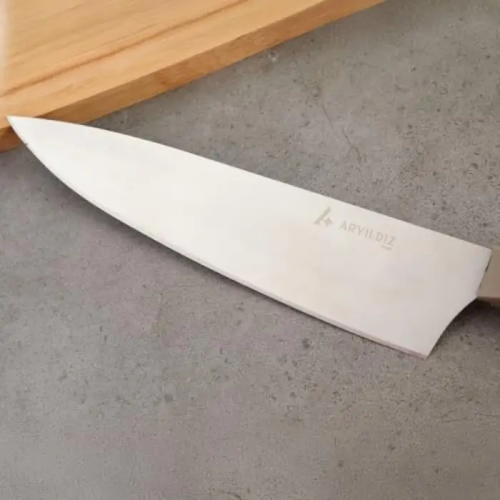Aryıldız Plurex Big Şef Bıçağı 21 cm Koyu Bej