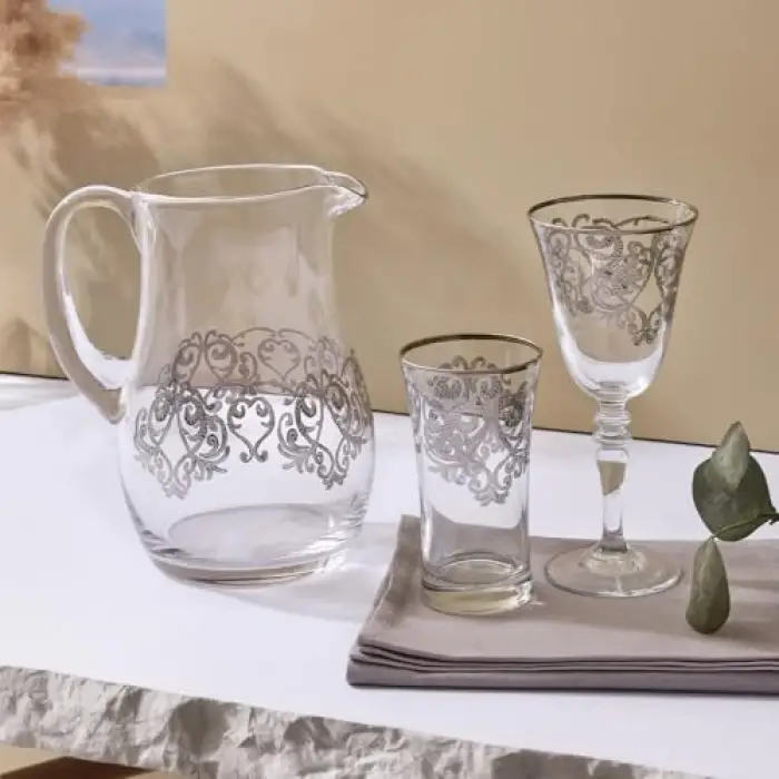 Aryıldız Veronica Platin 25 Parça 12 Kişilik Su Seti