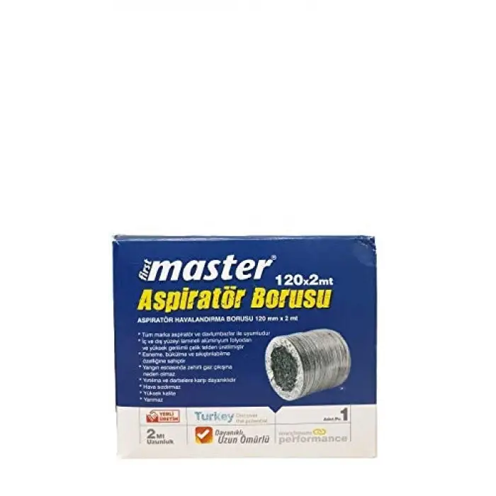 Aspiratör Borusu x 2mt, 120 mm