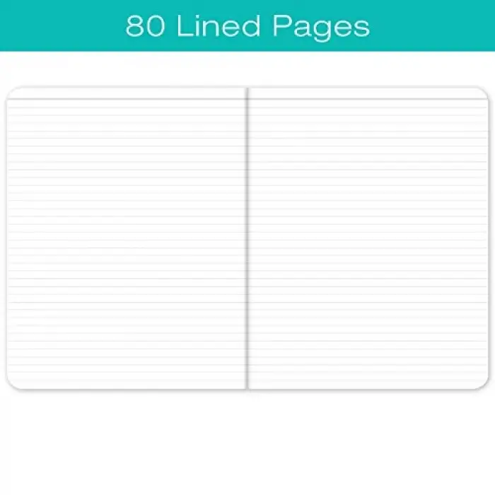 Assorted Pattern Field Memo Notebooks; 8x10 in Lined Office Notepads for Nurses, Teachers, and Students, Small and Easy to Carry Pocketbook, Quick Note Taking, 5 Pack