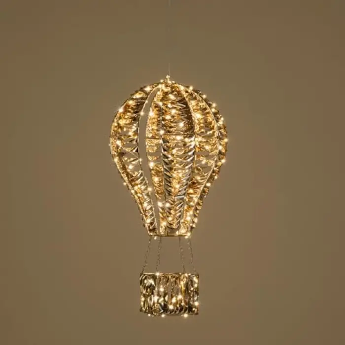 Asu Led Işıklı Balon Dekor 60 cm Altın