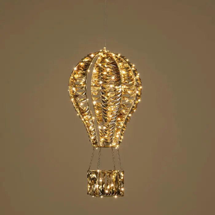 Asu Led Işıklı Balon Dekor 60 cm Altın