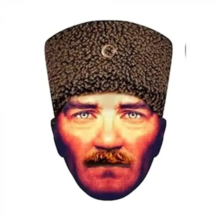 ATATÜRK MASKESİ KARTON 10LU Renkli