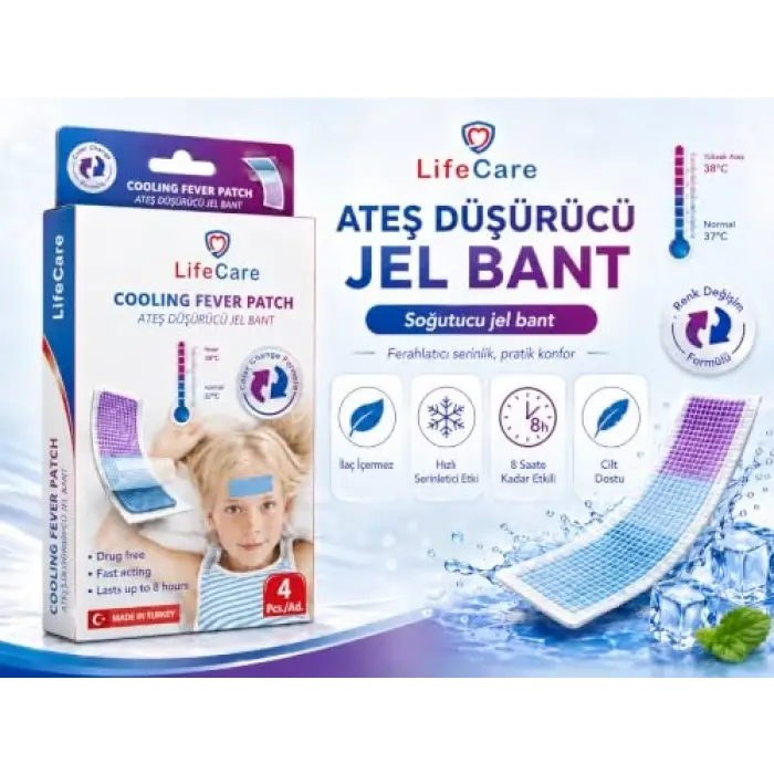 Ateş Düşürücü Jel Bant (4 ADET)