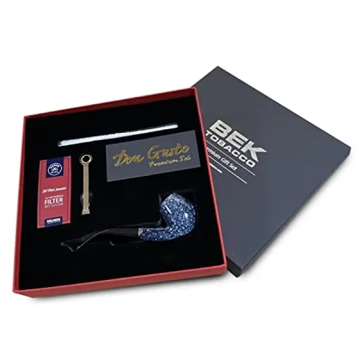 Atomic German 9mm Başlangıç Pipo Seti Smooth Siyah Boxin