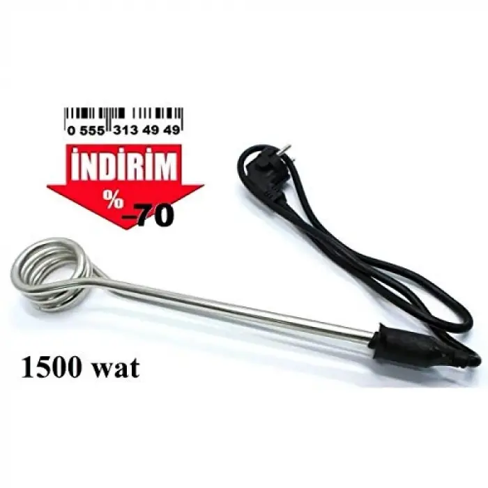 Ats Çelik Su Isıtıcı 1500 Watt Daldırma Tip 090493