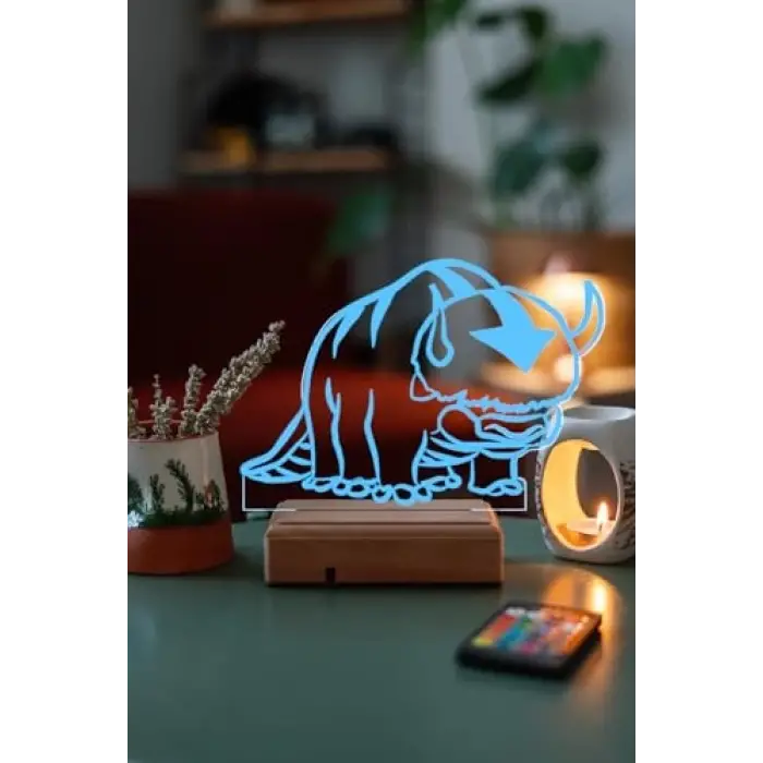 Avatar Appa 16 Renk Gece Lambası