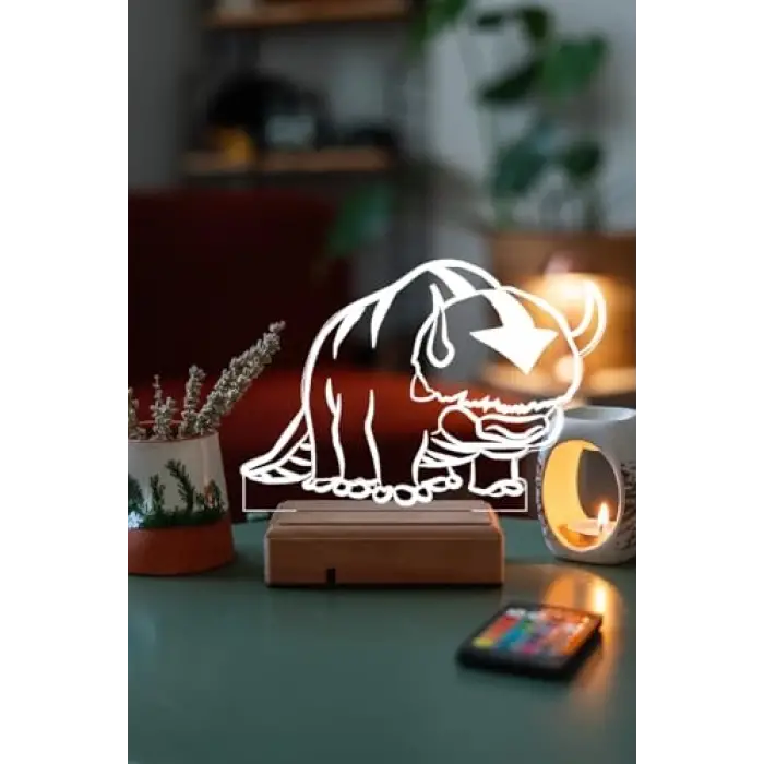 Avatar Appa 16 Renk Gece Lambası