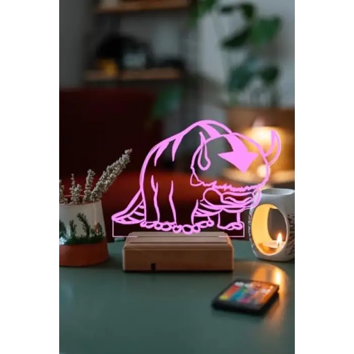 Avatar Appa 16 Renk Gece Lambası