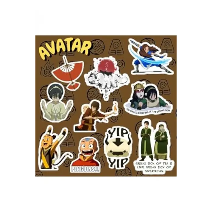 Avatar Sticker Seti, Laptop Notebook Telefon Etiket Bullet Journal