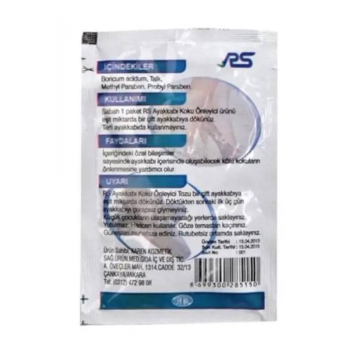 Ayak Kokusu Önleyici Toz 10 g Std