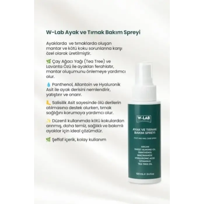 Ayak ve Tırnak Bakım Spreyi 100 Ml