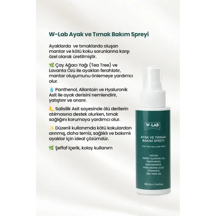 Ayak ve Tırnak Bakım Spreyi 100 Ml