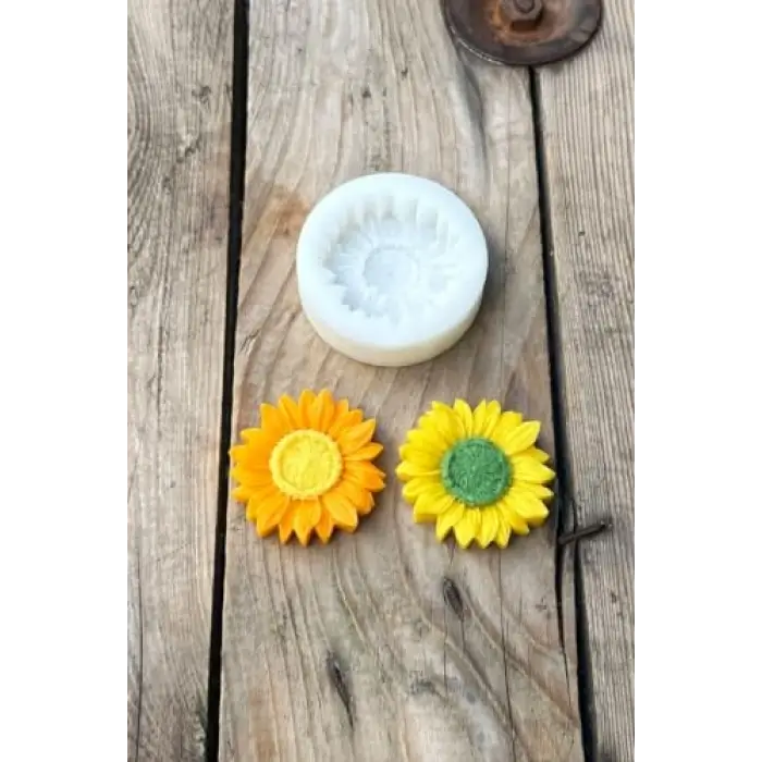 Ayçiçeği Tekli Mum Kalıbı (Silikon) (1 Adet)