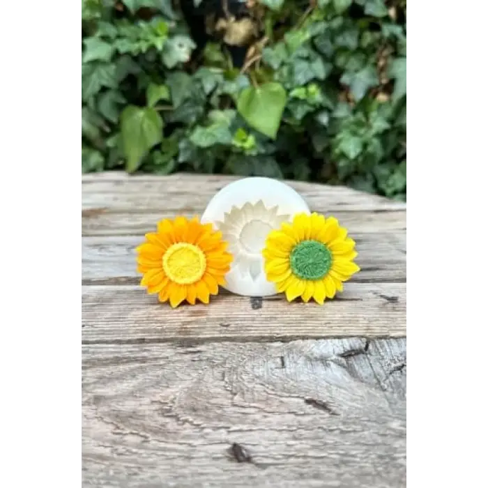 Ayçiçeği Tekli Silikon Mum Kalıbı, 1 Adet