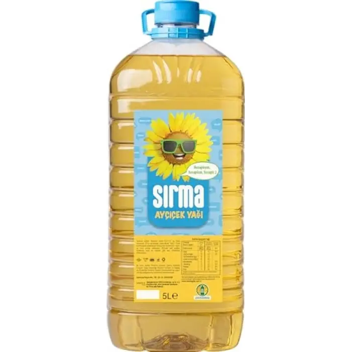 Ayçiçek Yağı 5 L Dar Ağız Pet