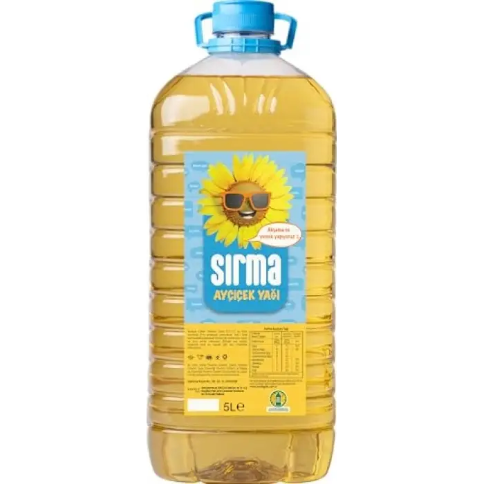 Ayçiçek Yağı 5 L Dar Ağız Pet