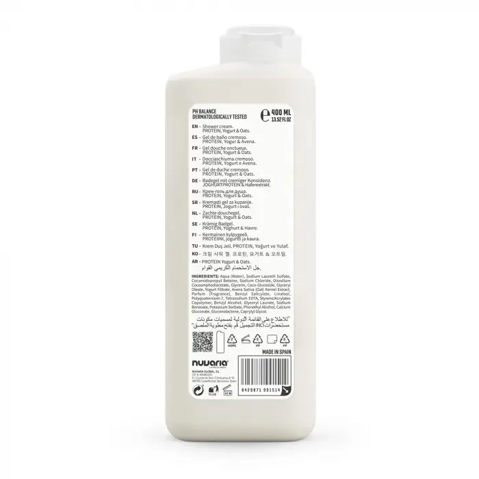 B Vitamini Yoğurt ve Yulaf Fit Duş Jeli 400 Ml
