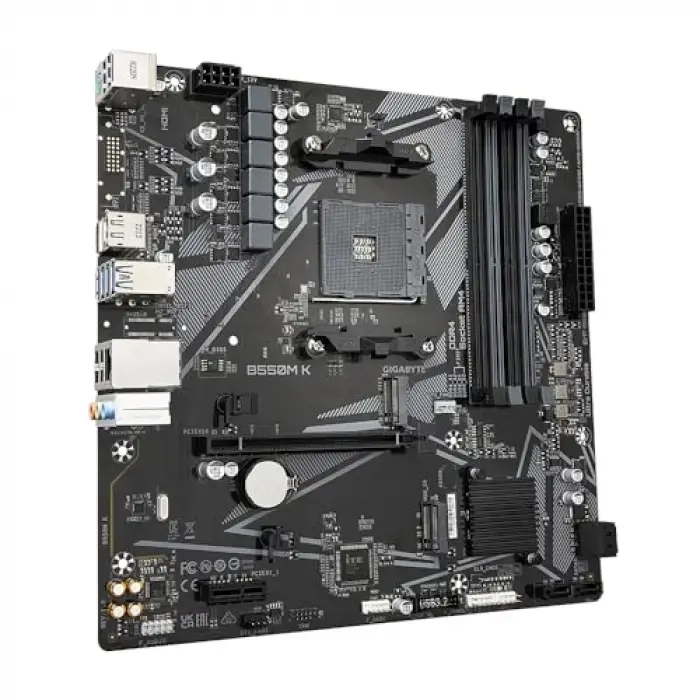 B550M K mATX Anakart, Amd AM4