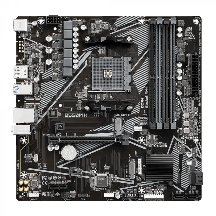 B550M K mATX Anakart, Amd AM4