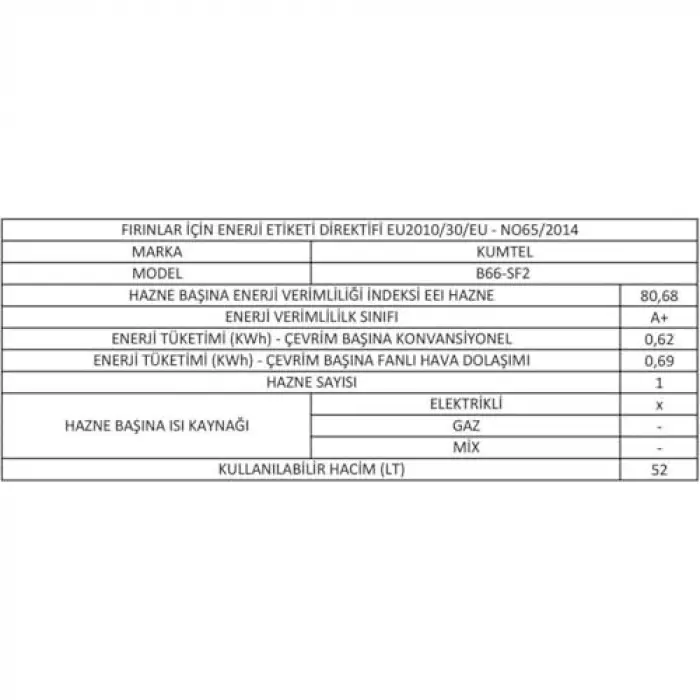 B66-SF2 (AT) (4PRO) Rustik Bej Cam Ankastre Fırın