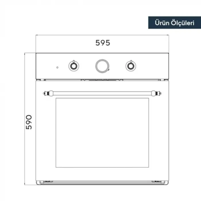 B66-SF2 (AT) (4PRO) Rustik Siyah Fırın