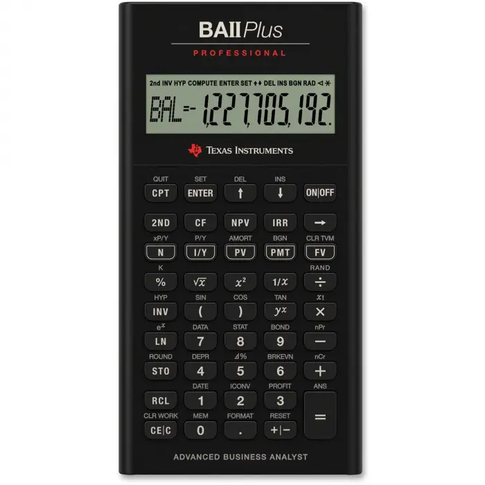 BA II Plus Professional Finansal Hesap Makinesi