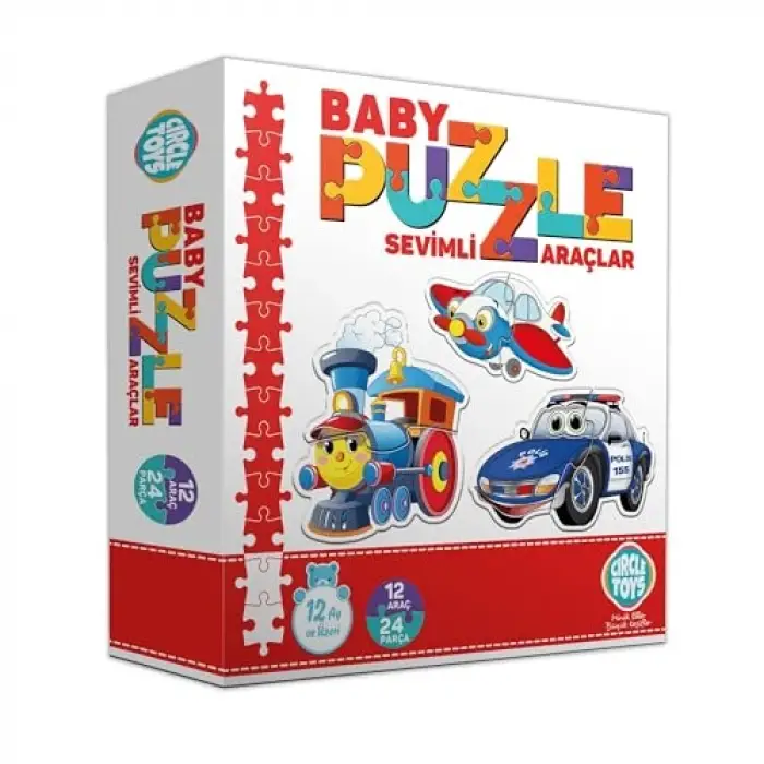 Baby Puzzle Sevimli Araçlar