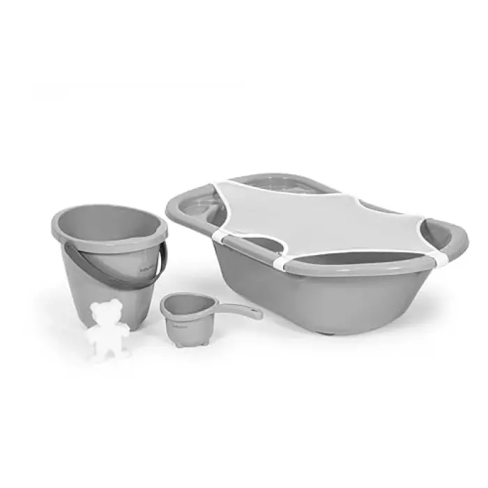 BABYJEM BEBEK BANYO SETİ 5 PARÇA GRİ
