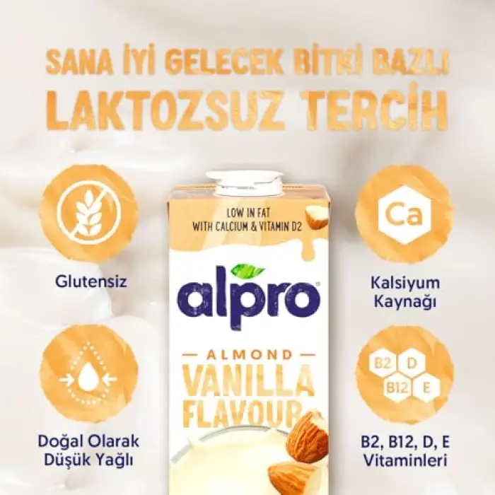 Badem Vanilya Bitki Bazlı İçecek 1000 ml