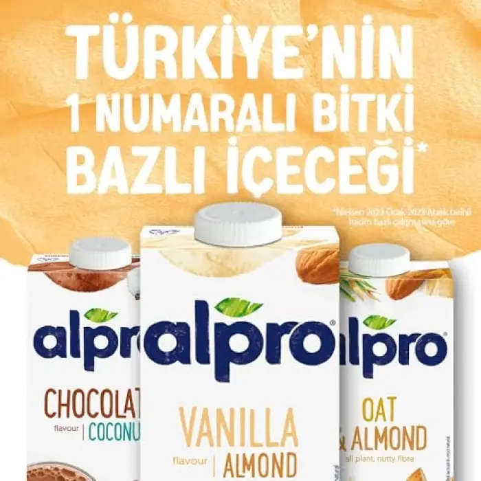 Badem Vanilya Bitki Bazlı İçecek 1L 2li paket