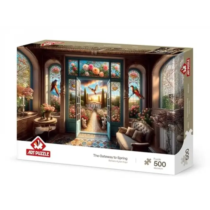 Bahara Açılan Kapı 500 Parça Puzzle