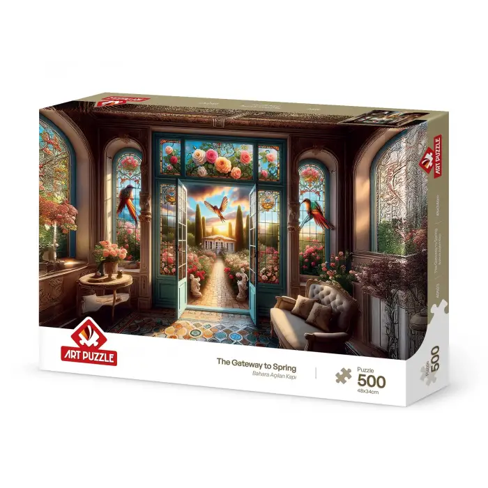 Bahara Açılan Kapı 500 Parça Puzzle