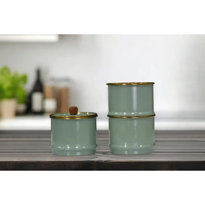 Baharatlık takımı, Soft Green Emaye Katlı