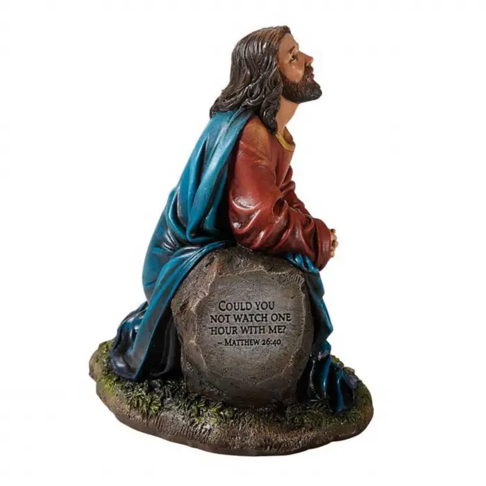 Bahçede acı çeken İsa Mesih heykeli, 13 cm