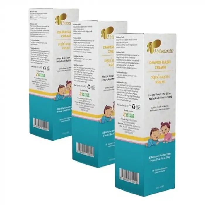 Bakım Kremi, Pişik, 100 ml (3 paketi)