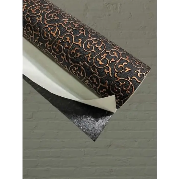 Bakır Yapışkanlı Suni Deri, 100 * 140 cm