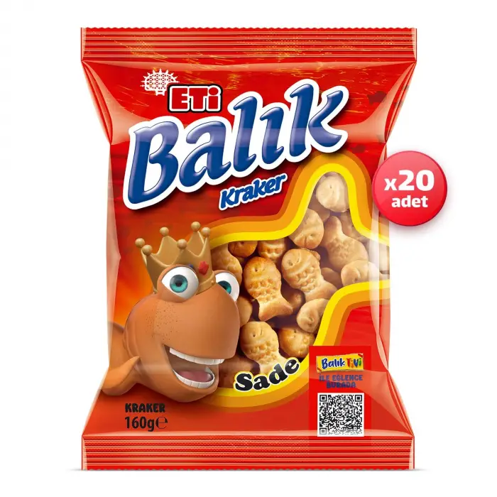 Balık Kraker 160 g x 20 Adet