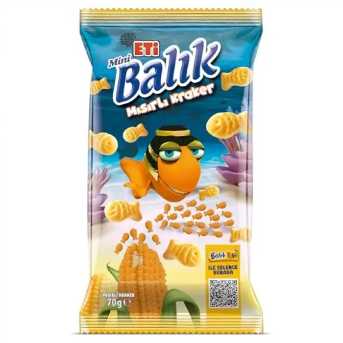 Balık Mini Mısırlı Kraker 70 g