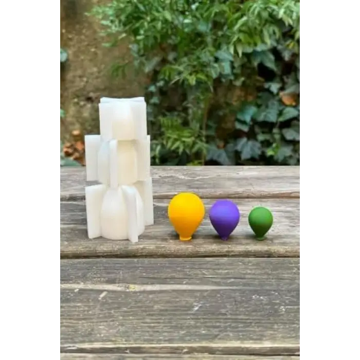 Balon Elips Set Silikon Mum Kalıpları