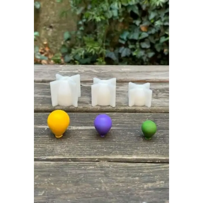 Balon Elips Set Silikon Mum Kalıpları